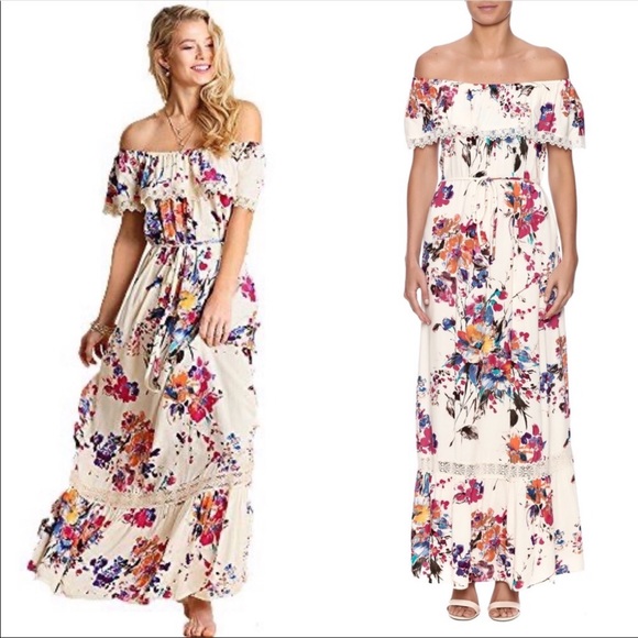 🔥Umgee floral maxi dress